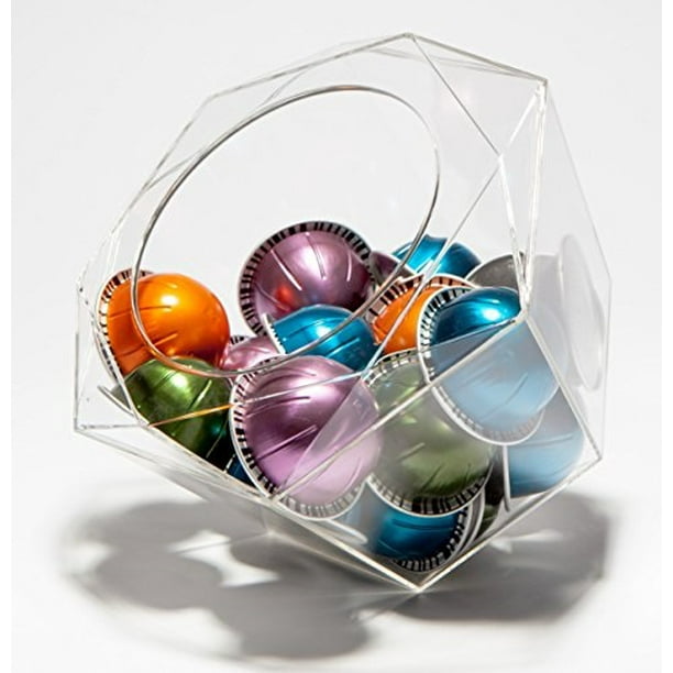 Hexagon Clear Dispenser Coffee Storage Solution Capsule Pod Holder for K-Cups Hexagon Clear Dispenser Coffee Storage Solution Capsule Pod Holder for K-Cups